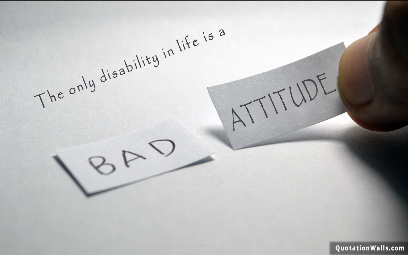 Bad Attitude Life Wallpaper for Desktop - QuotationWalls