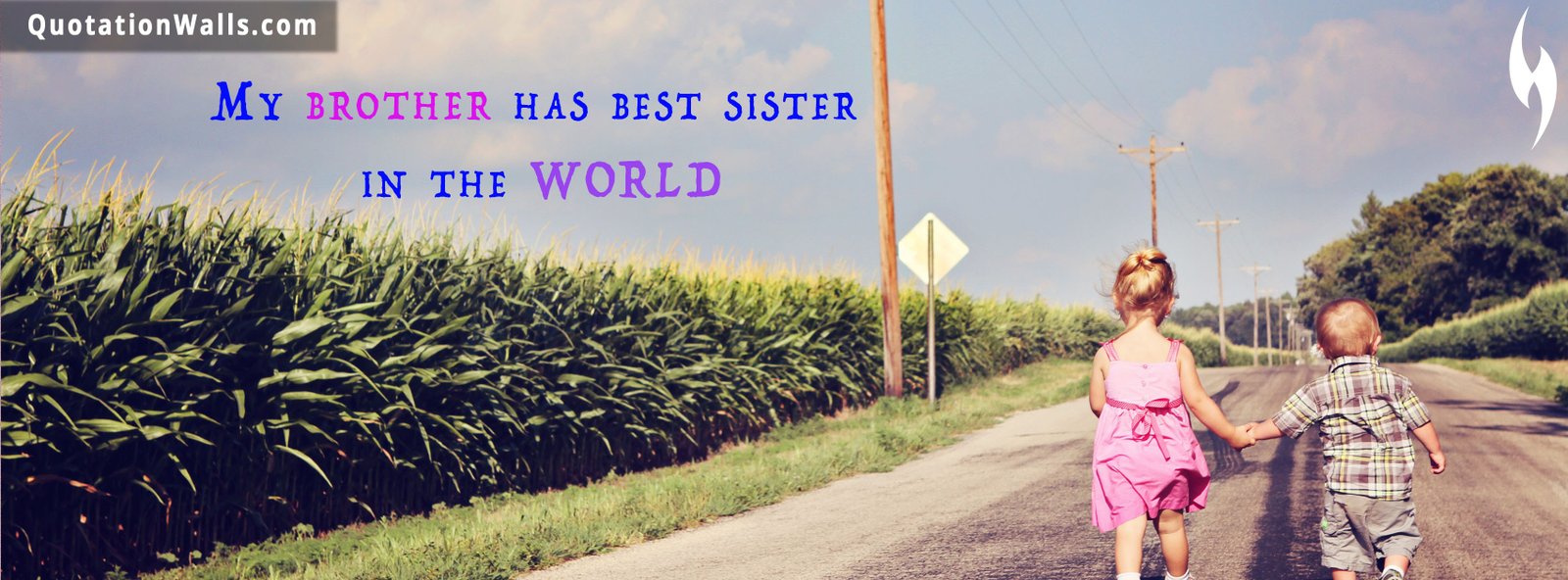 My Brother Has Best Sister Love Facebook Cover Photo - QuotationWalls