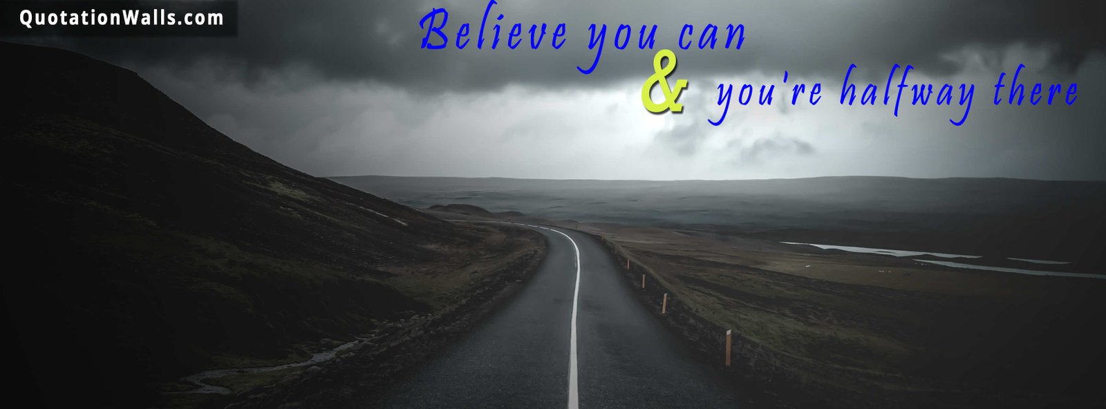 Believe Motivational Facebook Cover Photo - QuotationWalls