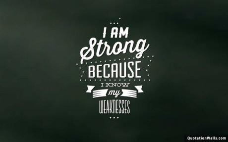 Attitude quotes: I Am Strong Wallpaper For Mobile