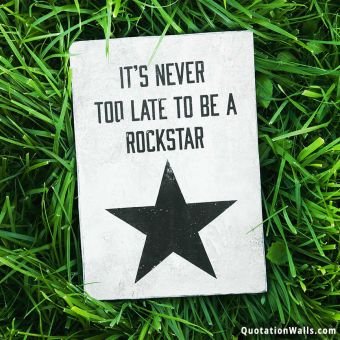 Life quotes: Be A Rockstar Instagram Pic