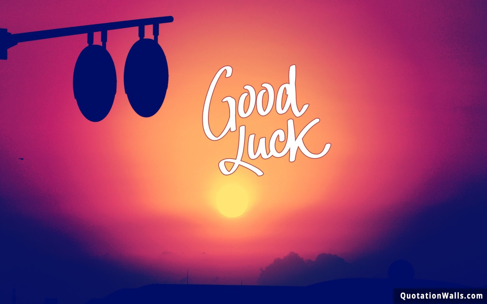 Good Luck Life Wallpaper for Desktop - QuotationWalls