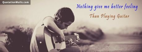 Life quotes: Guitar Feeling Facebook Cover Photo