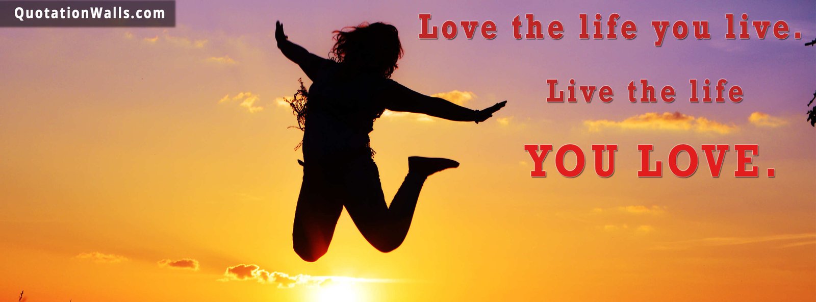 Love Life Life Facebook Cover Photo - QuotationWalls