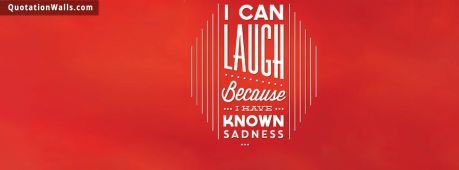 Life quotes: Real Laugh Facebook Cover Photo
