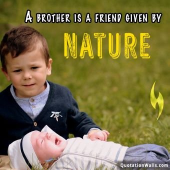 Love quotes: Brother Is A Friend Instagram Pic