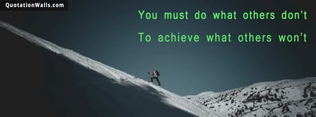 Motivational quotes: Achieve Success Facebook Cover Photo
