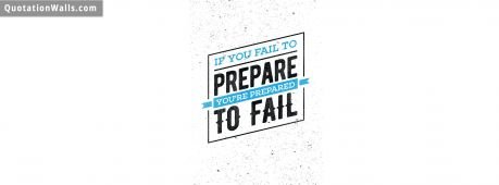 Motivational quotes: Prepare Yourself Facebook Cover Photo