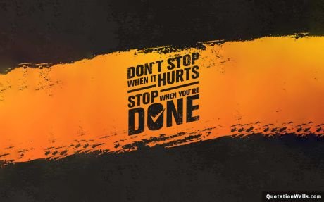 Motivational quotes: Don't Stop Wallpaper For Mobile