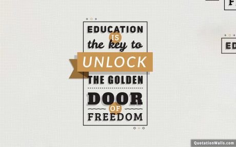 Motivational quotes: Education Is The Key To Success Wallpaper For Desktop