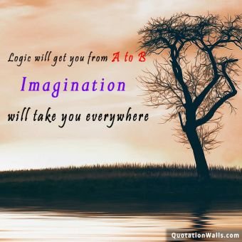Motivational quotes: Imagination Power Whatsapp DP