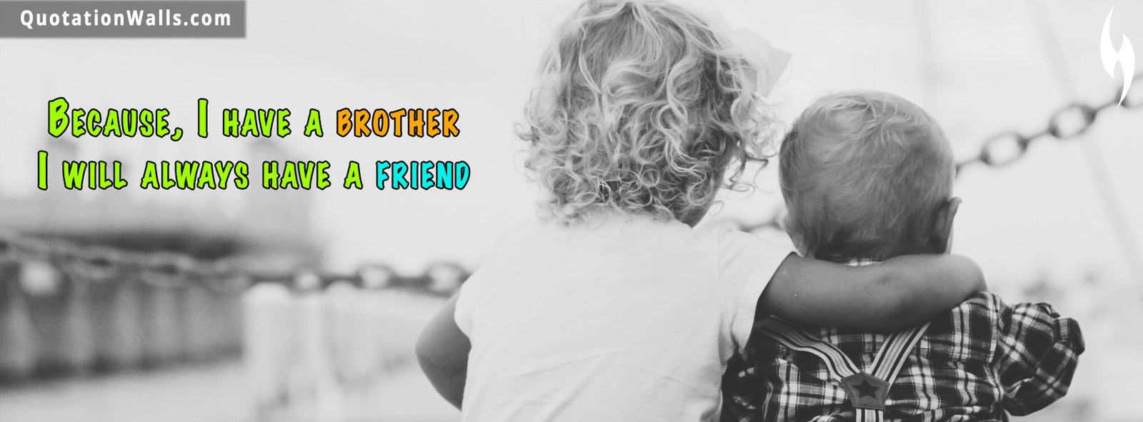 My Brother Is My Friend Motivational Facebook Cover Photo 