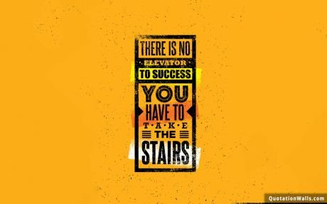 Motivational quotes: No Shortcuts To Success Wallpaper For Mobile
