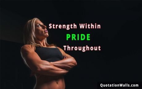 Motivational quotes: Strength Within Wallpaper For Mobile