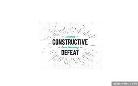 Motivational quotes: Learn From Defeat Wallpaper For Mobile